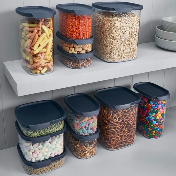 NEW (NIP) Tupperware Ultra Clear Oval Container 7-piece Set w/ Black Seals - Picture 4 of 4